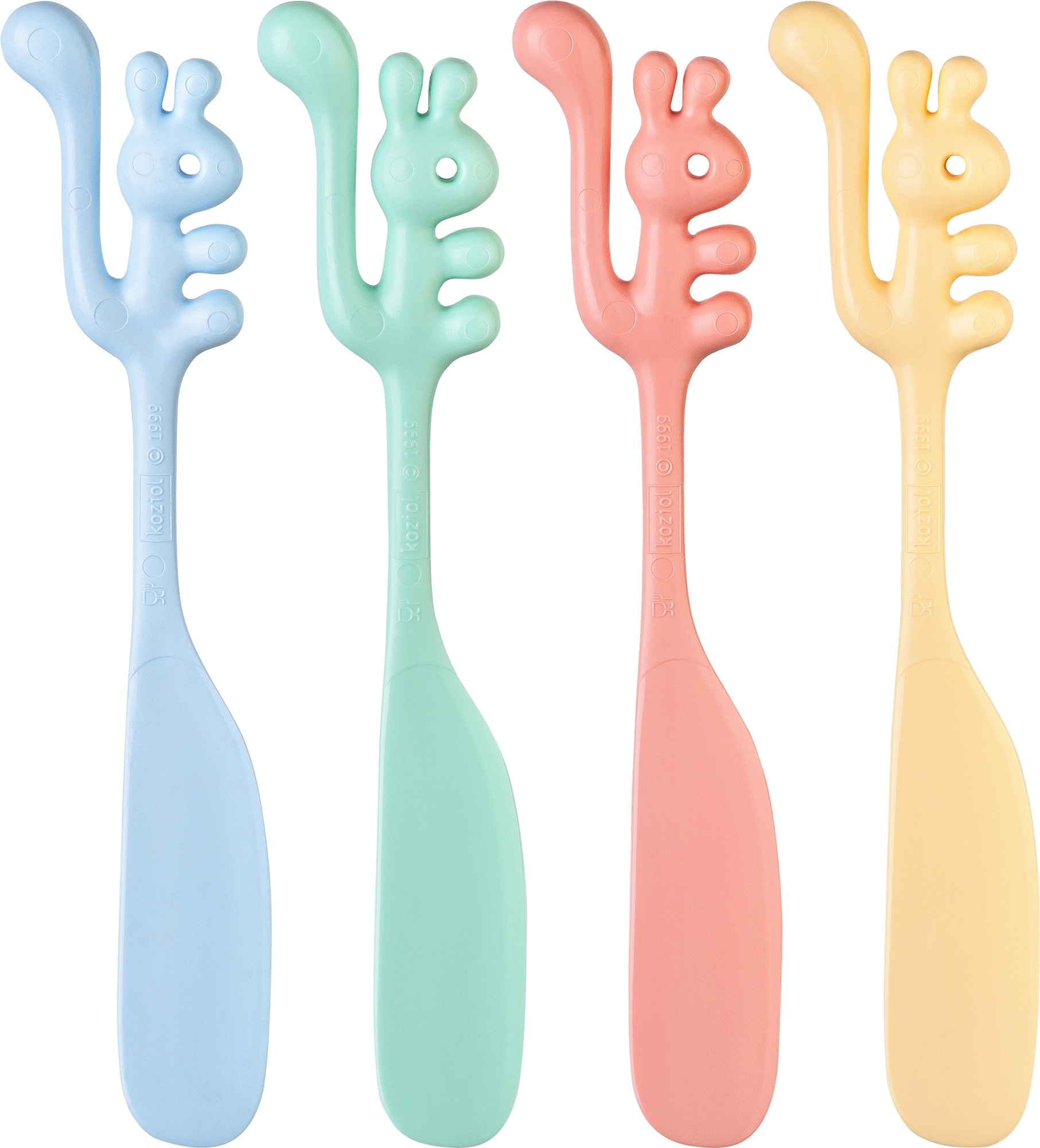 Koziol Streichlöffel / Schmiermesser Yummi 1 Stück  sweet blue/green/pink/yellow
