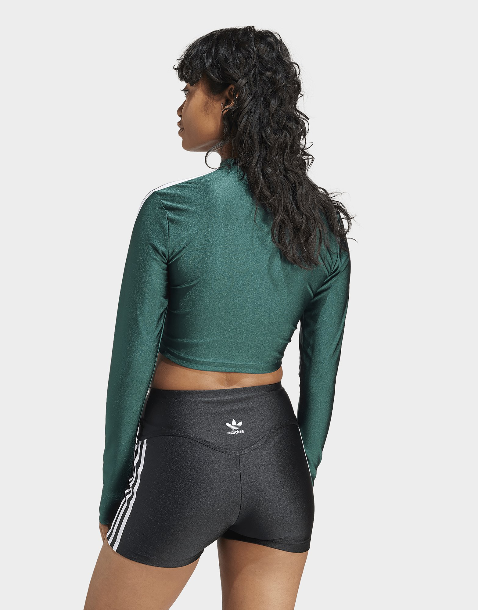 adidas Originals T-shirt Cropped manches longues 3 bandes