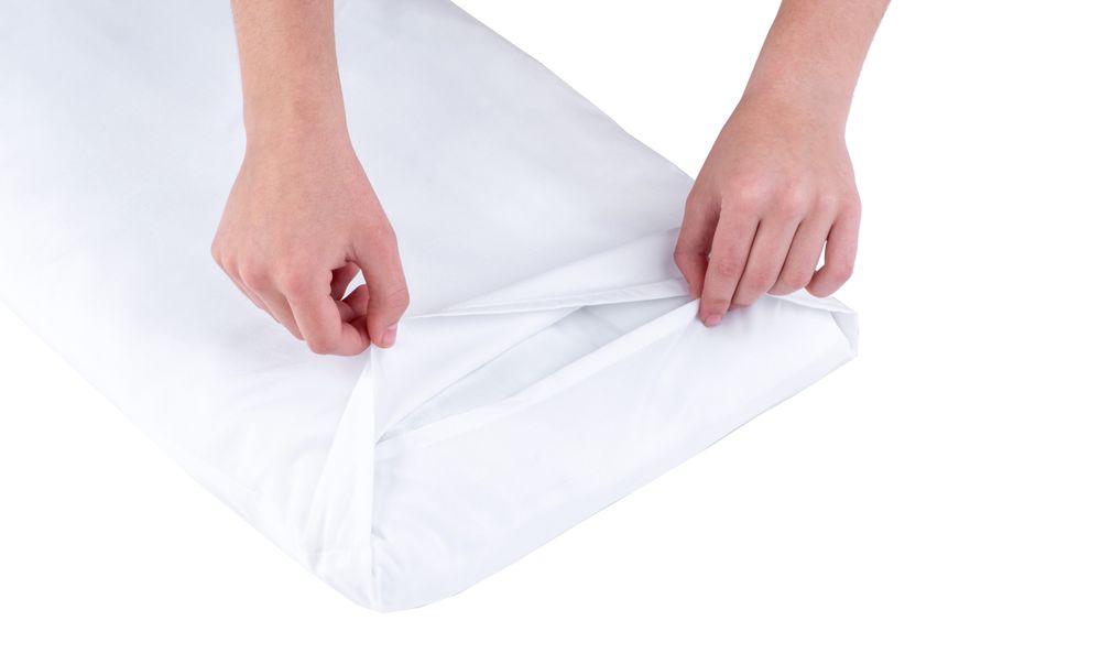SCHLAFWOHL BASIC® Seitenschläferkissen • Lagerungskissen • Schwangerschaftskissen • Stillkissen • 40x145 • weiß • mit abnehmbaren Bezug • waschbar
