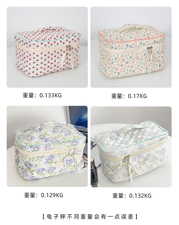 TangTangBags - Gewatteerde make-uptas met patroonprint