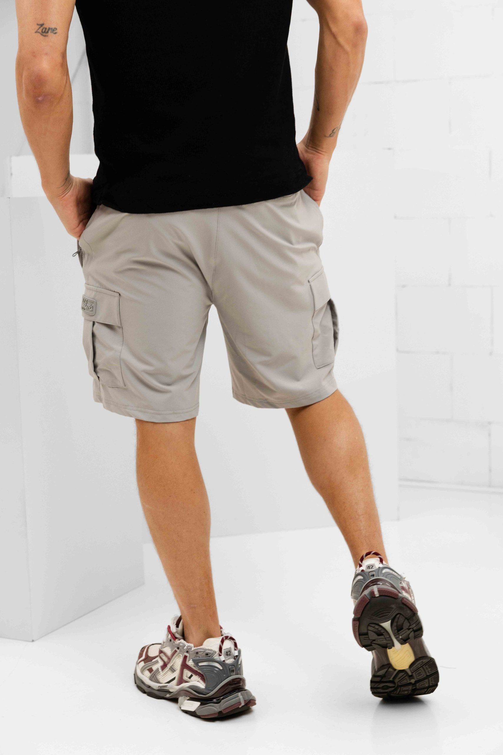 Malelions Capri Cargo Korte Broek Heren Grijs