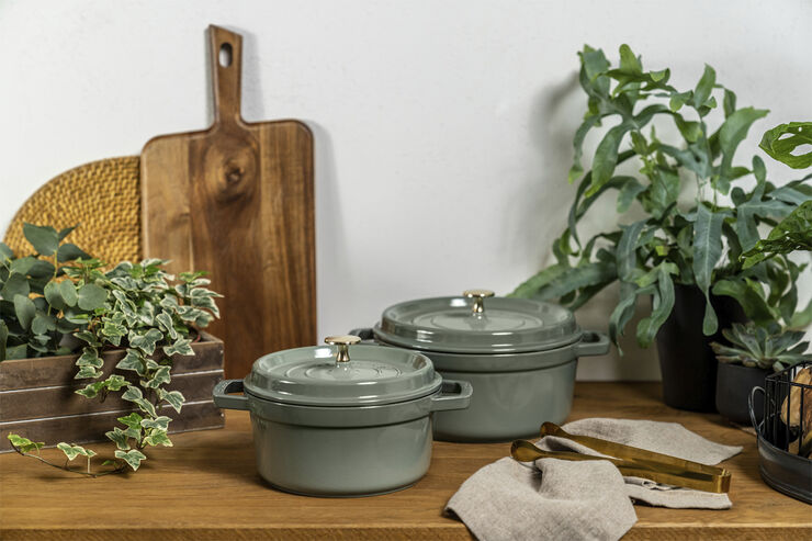 Staub Cocotte 24 cm Eukalyptus Støbejern Eukalyptus