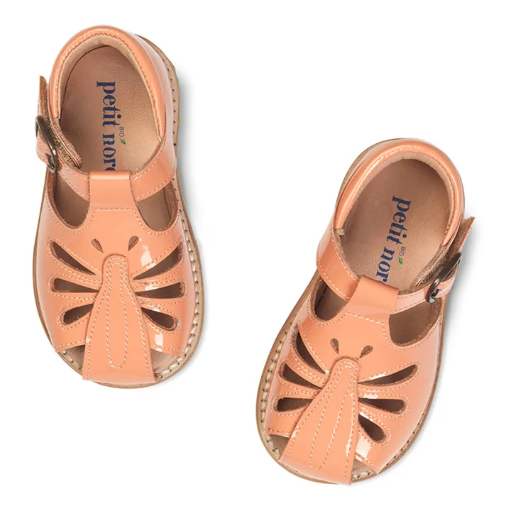 Petit Nord Sandales Scratchs Butterfly | Abricot