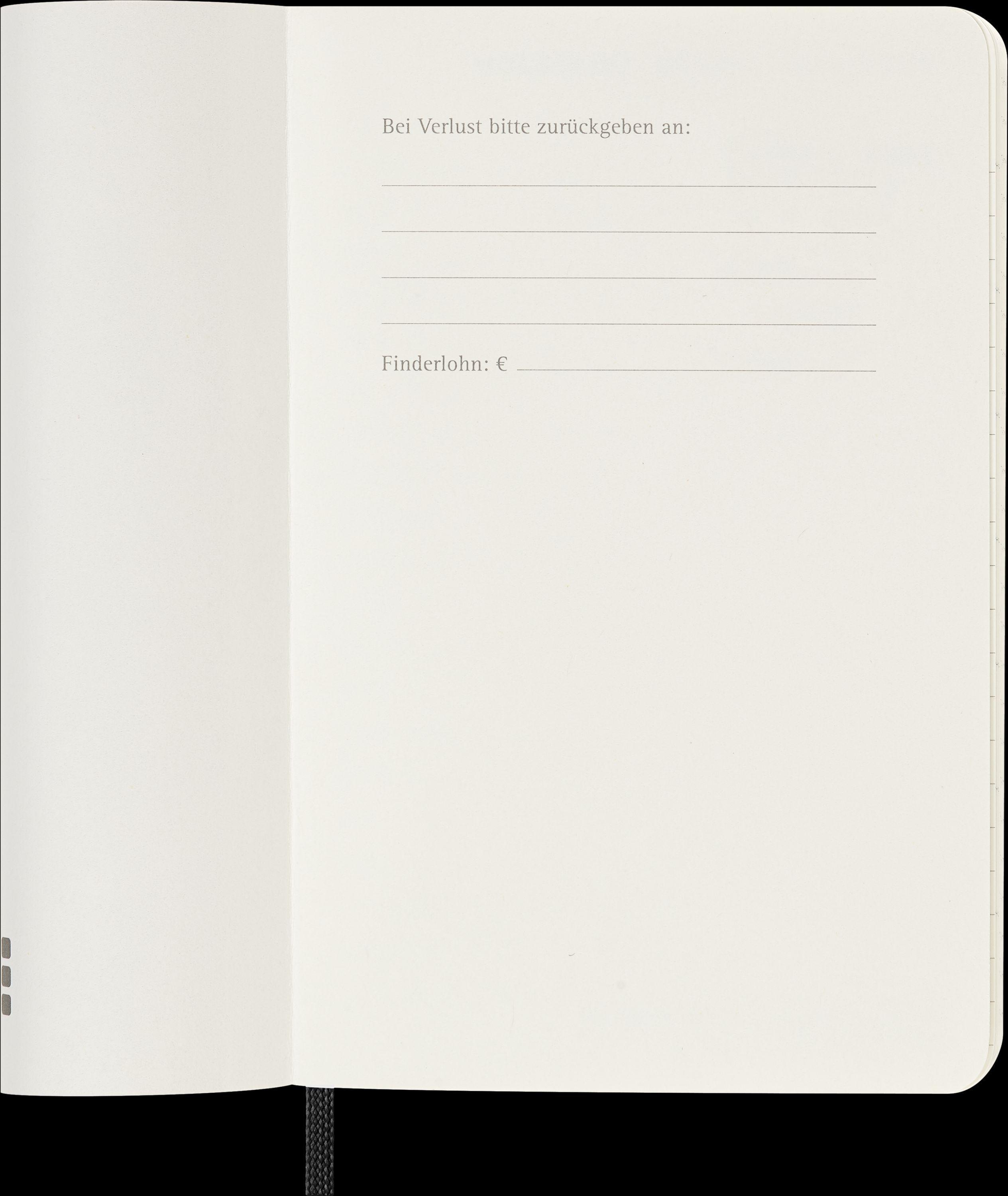 Moleskine 12 Monate Wochen Notizkalender Deutsch 2025, Pocket/A6
