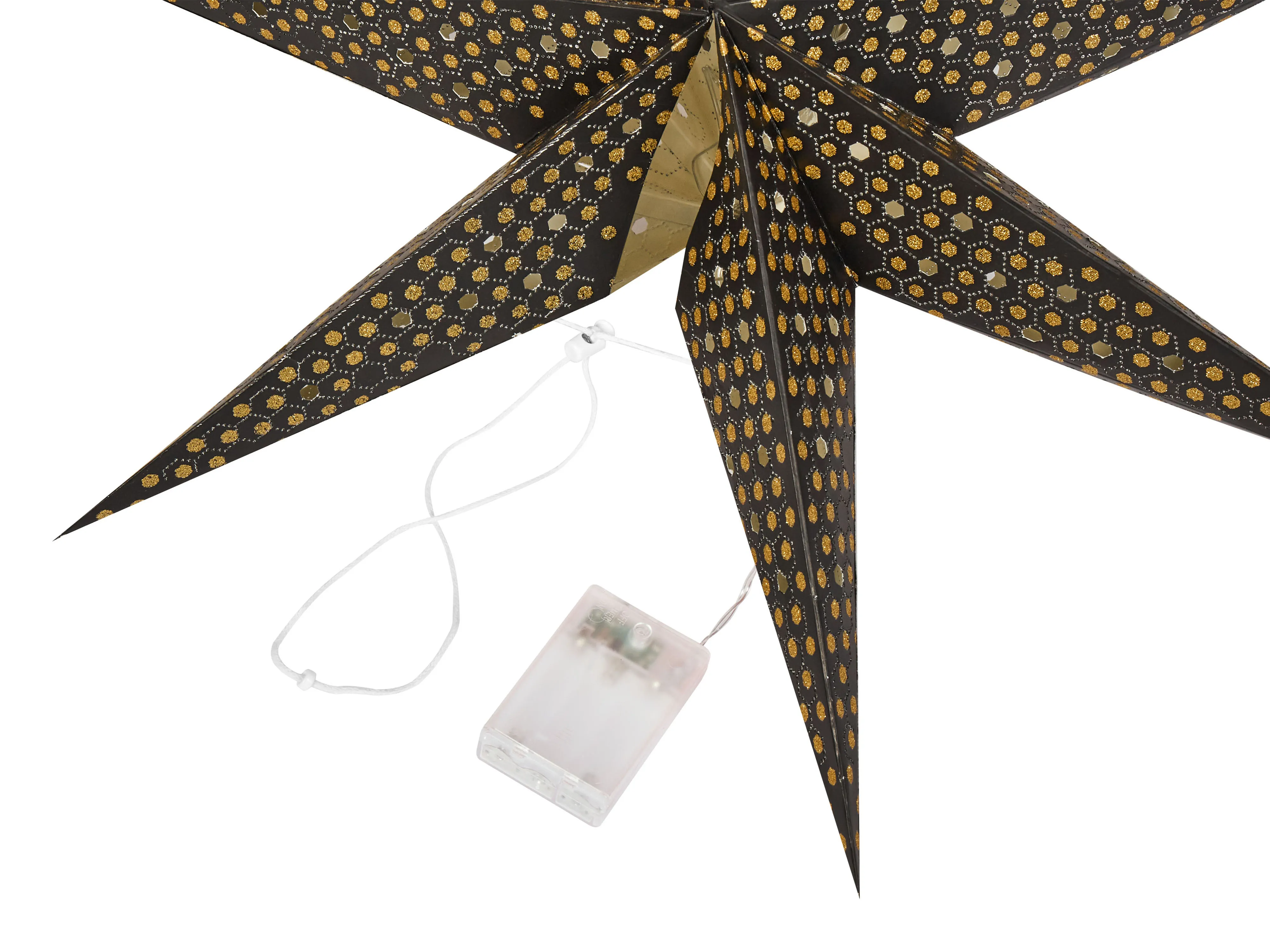 Set van 4 hangende decoraties LED KAMET Ster 60 cm Meerkleurig