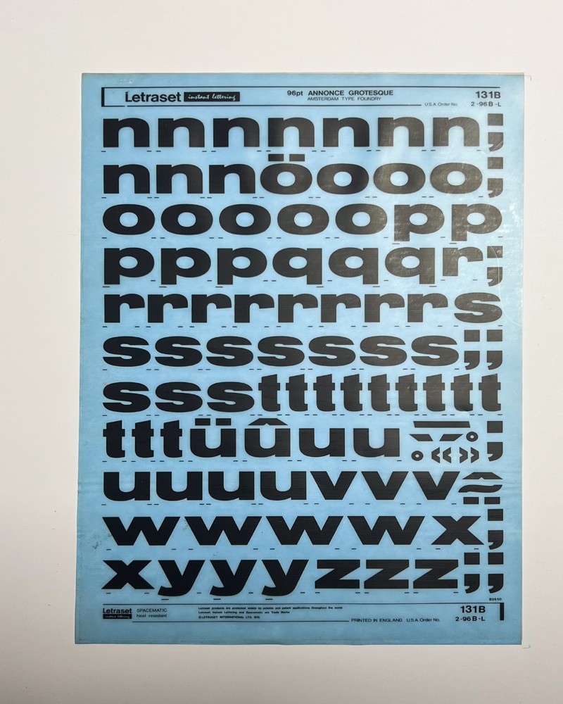 letraset-131B-ANNONCE GROTESQUE-96pt