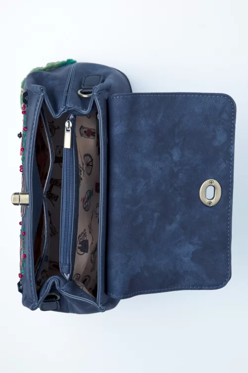 Vendula The Old Post Office Mini Grace tas in marineblauw