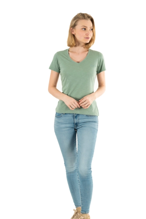 Tee shirt guess jeans vn slubby g8dp malibu sage