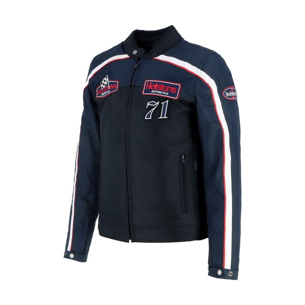 Helstons - Blouson Formula Sport - tissu technique Bleu / Noir / Blanc