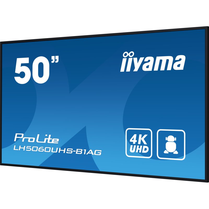 iiyama LH5060UHS-B1AG Écran d'affichage dynamique Carte A numérique 125,7 cm (49.5
