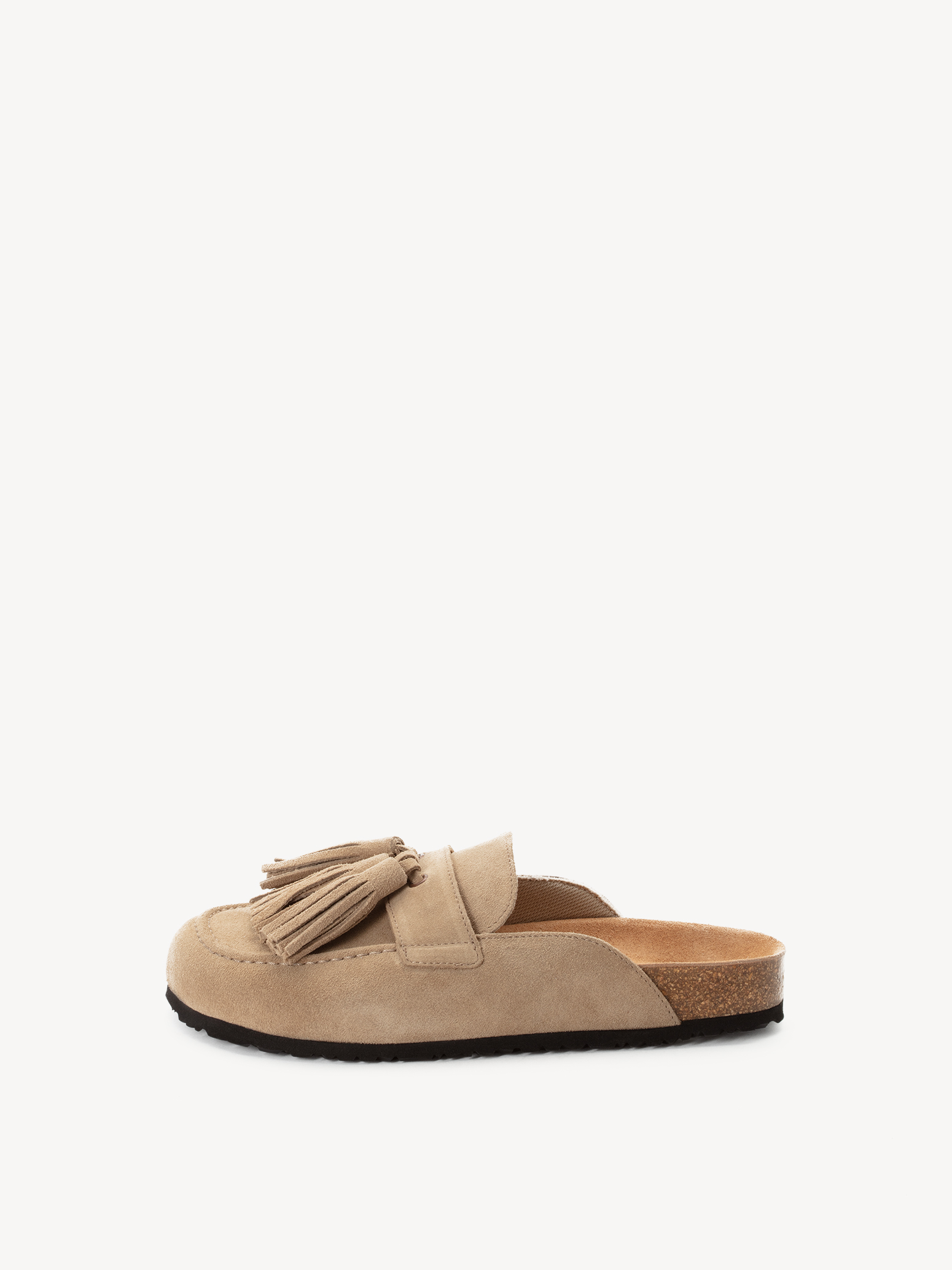 Leren Slipper - beige
