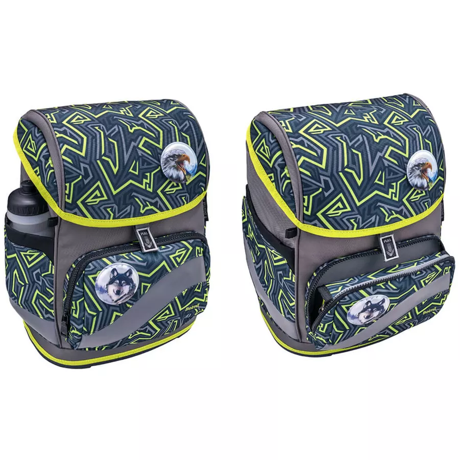 Belmil Schulranzen Premium Smarty Plus Set 5-teilig Iguana