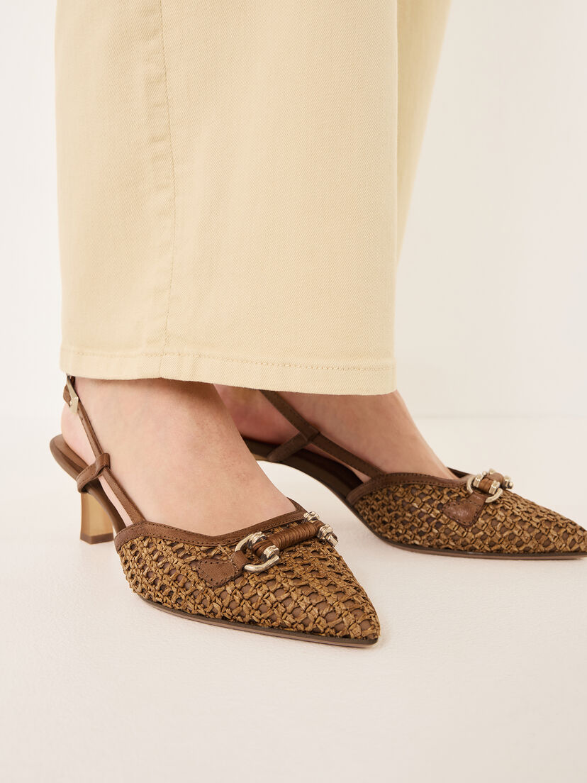 Slingpumps - bruin