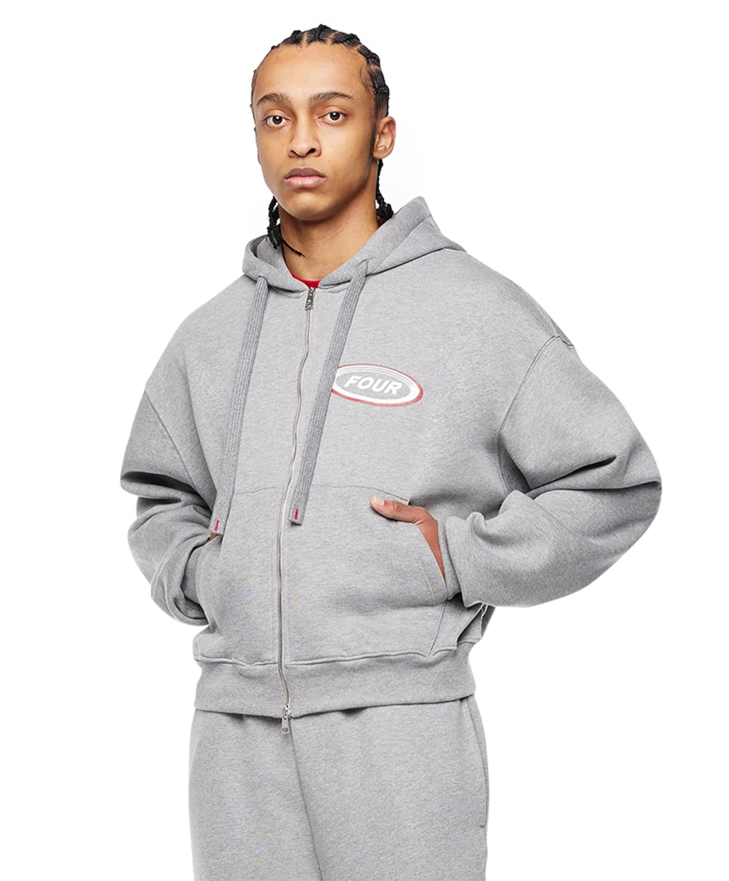 FOUR Heren vest grijs