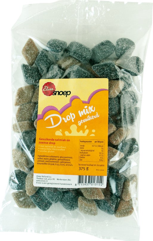 Elvee dropmix gesuikerd 375 gr