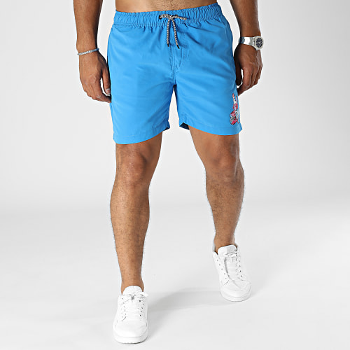 Short De Bain Lapin Graffiti Bleu Roi
