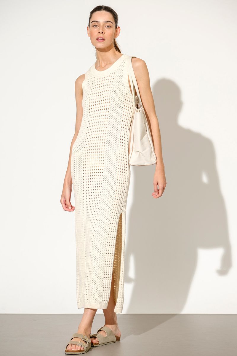 VESTIDO DE MALHA EM RENDA