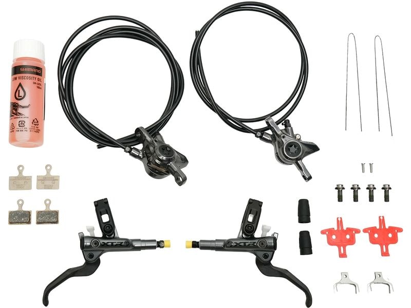 Shimano Scheibenbremsen-Set XTR BR-M9200 mit BL-M9200 Upgra Upgrade Kit Scheibenbremsen-Set Vorne und Hinten