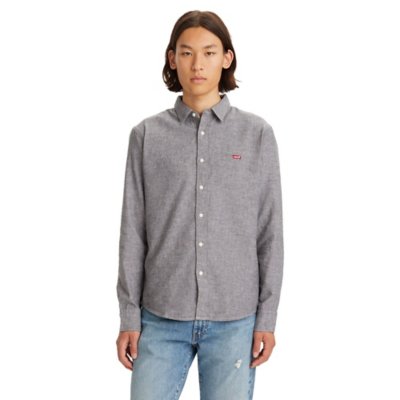 Chemise à manches longues homme Battery Slim Black LEVIS