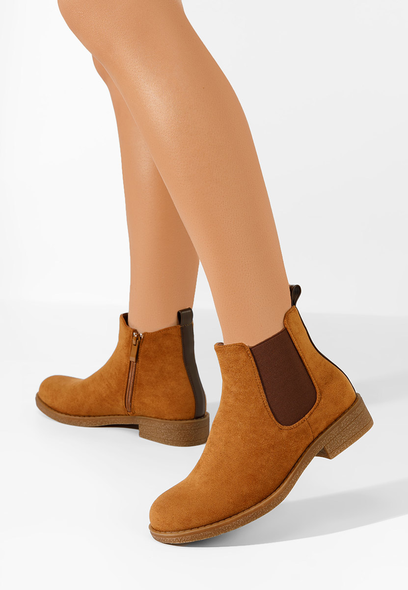 Bottines chelsea femme chameau Relania
