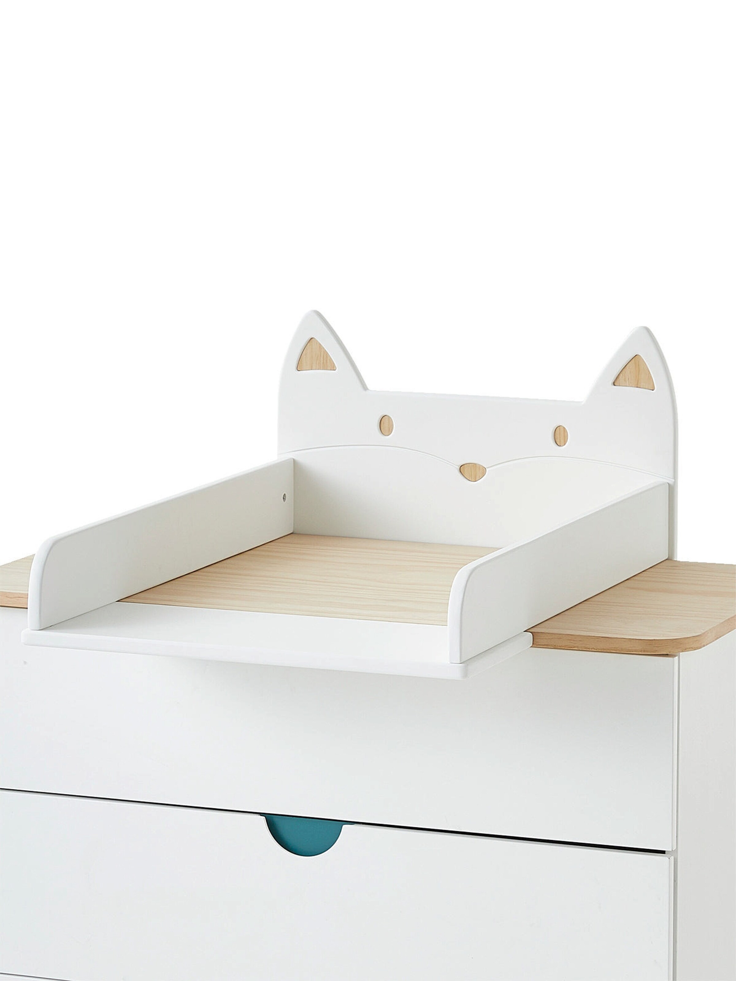 Vertbaudet Baby Wickelaufsatz für Kommoden FUCHS weiß