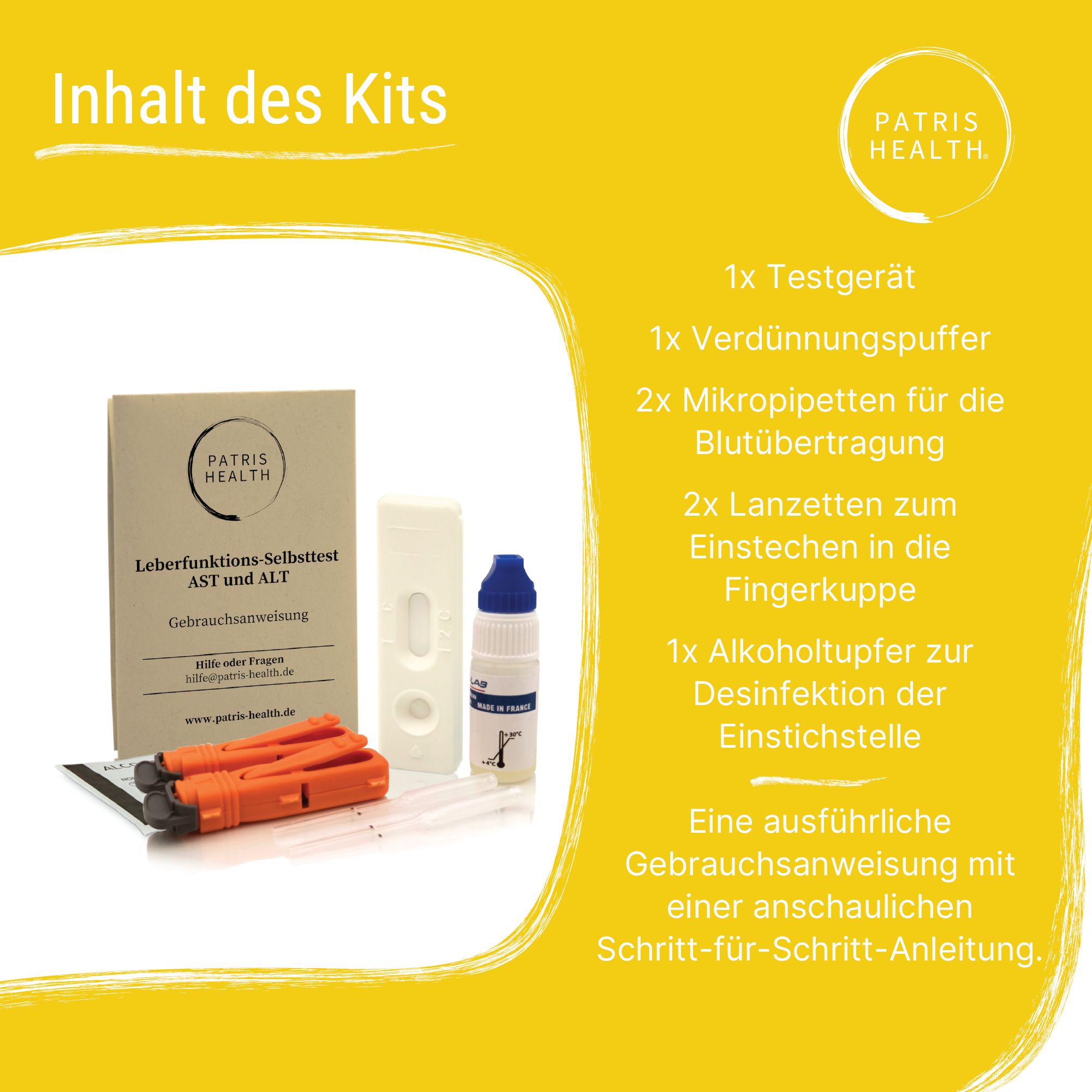 Patris Health® Leberfunktions-Selbsttest