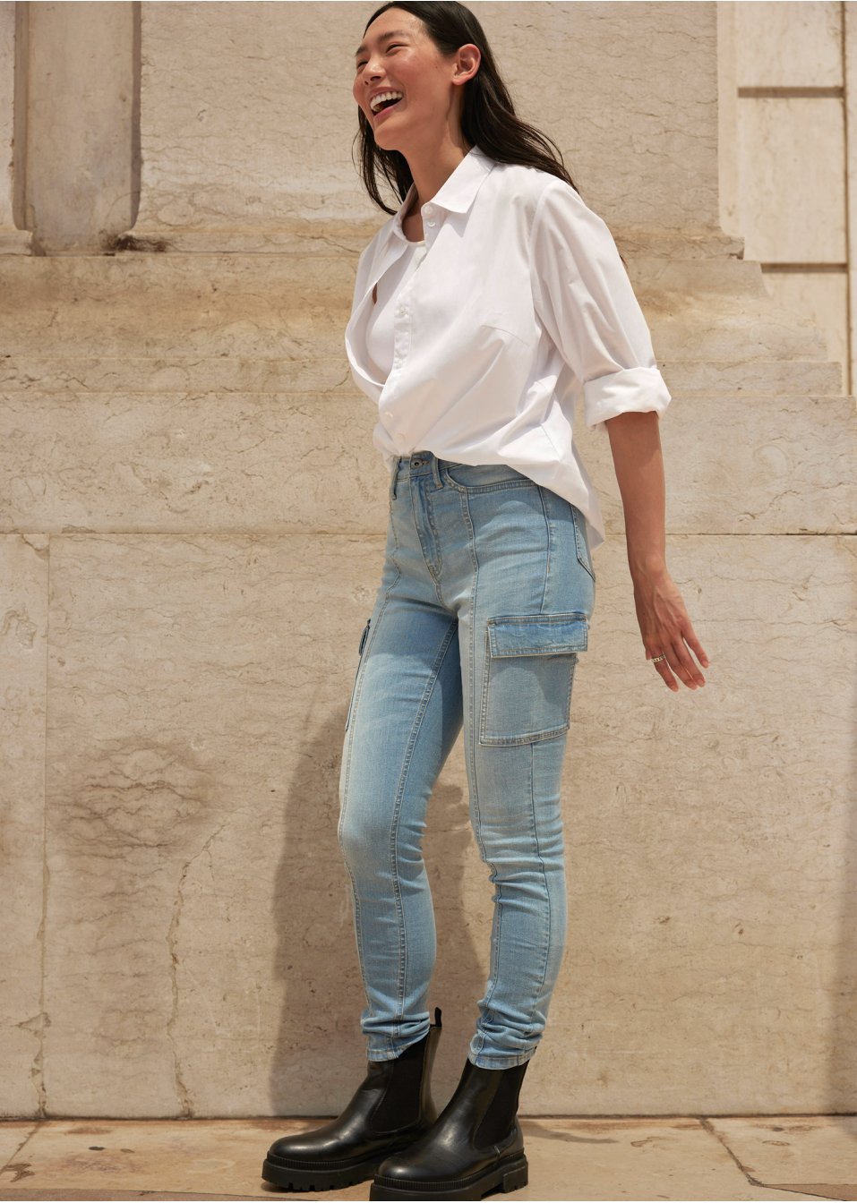 Jean cargo Skinny