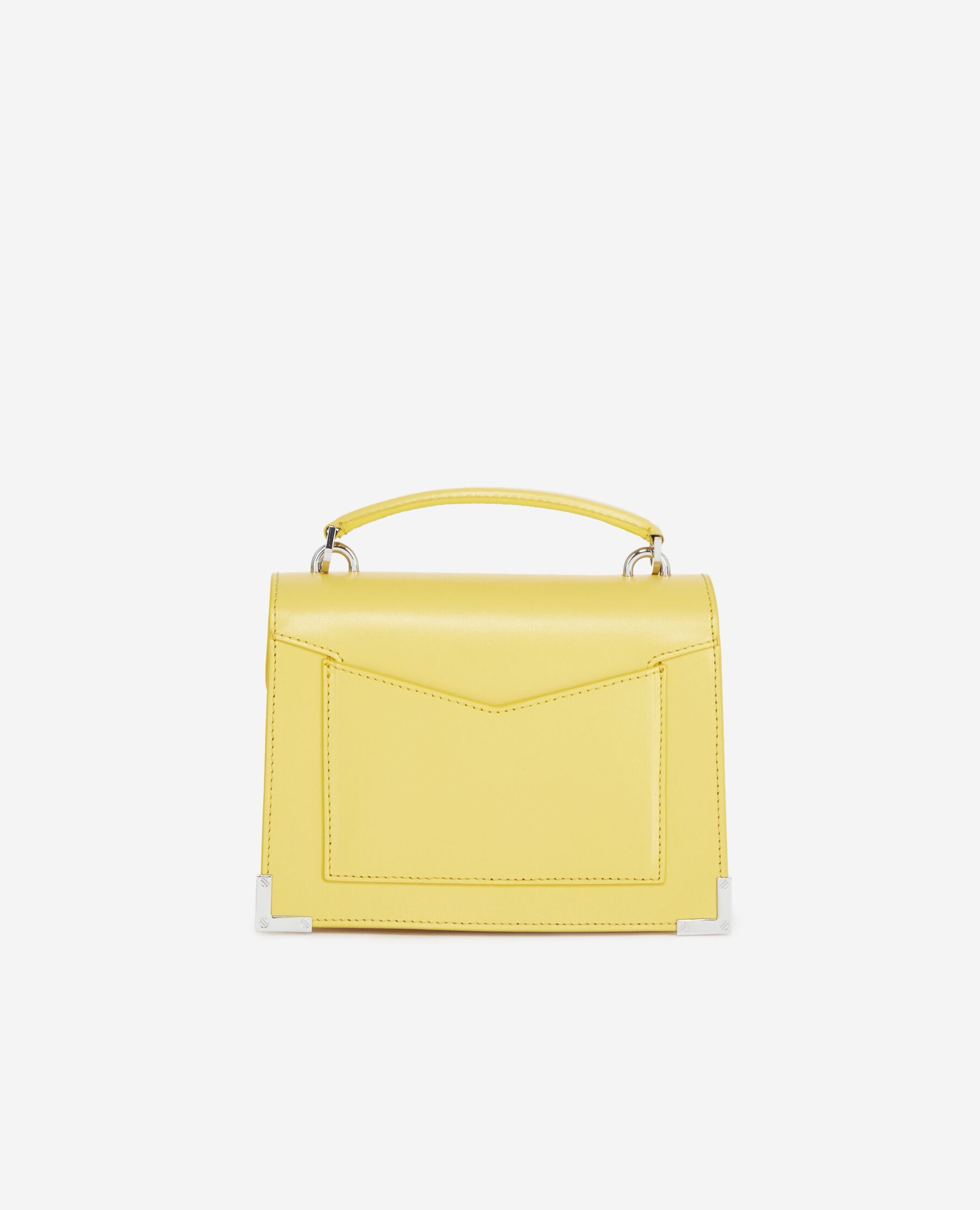Sac Emily Small en cuir lisse jaune