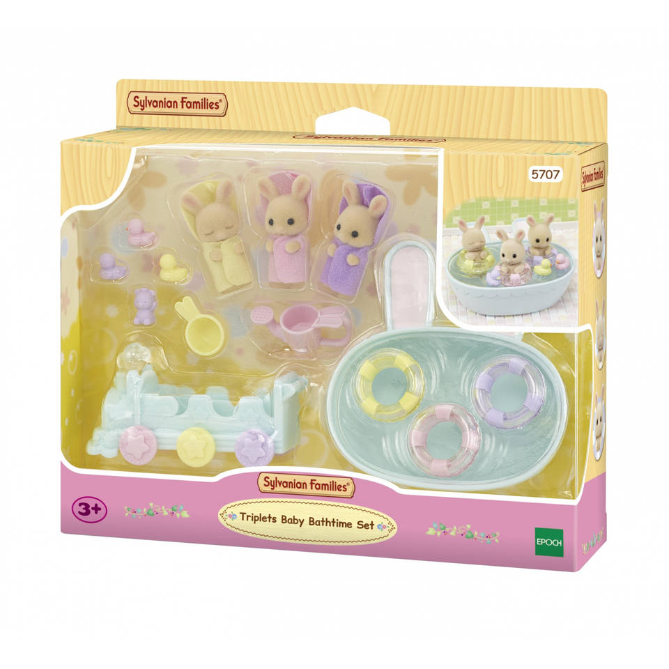 Sylvanian Families drieling baby crème konijn badspeelset 5707