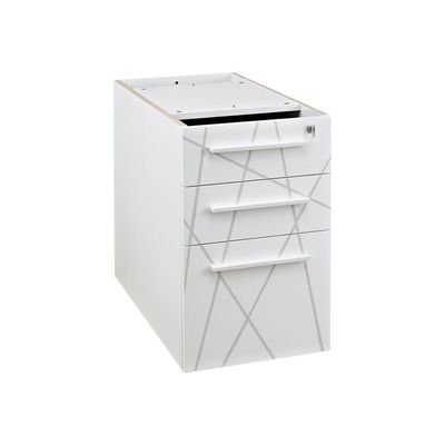 Caisson bout de bureau Sunday - L42XH71xP60 cm - blanc graphic