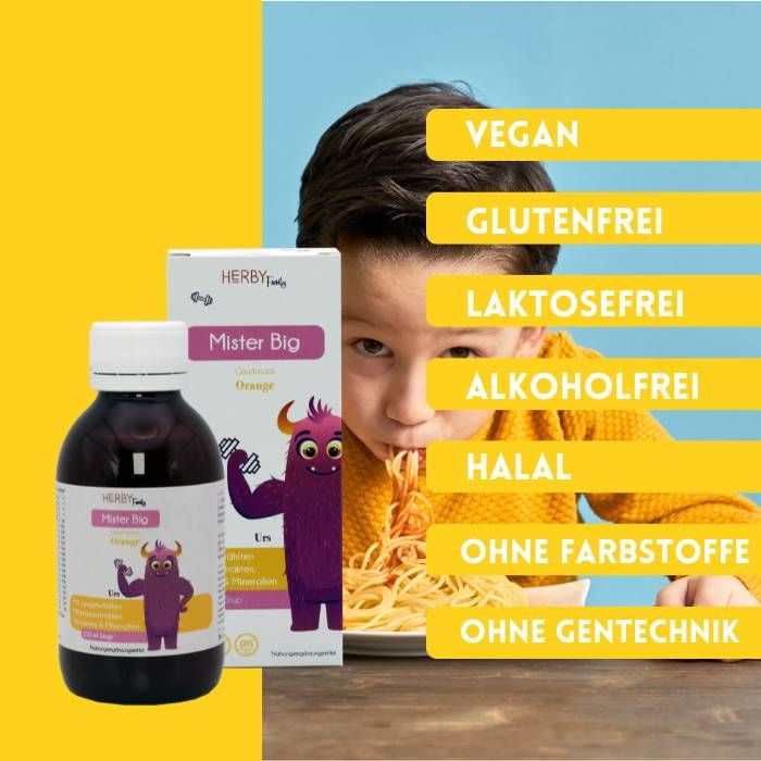 Herby Family® Mister Big Multi-Vitamine mit essentiellen Vitaminen und Spurenelementen