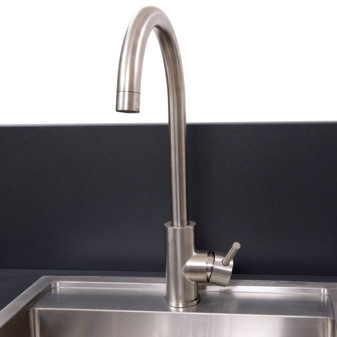 Modules 2 portes avec évier pour cuisine d'été OXYANA Graphite