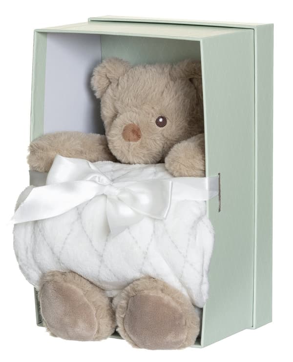 Sven med teppe i Display/Gaveeske Teddykompaniet