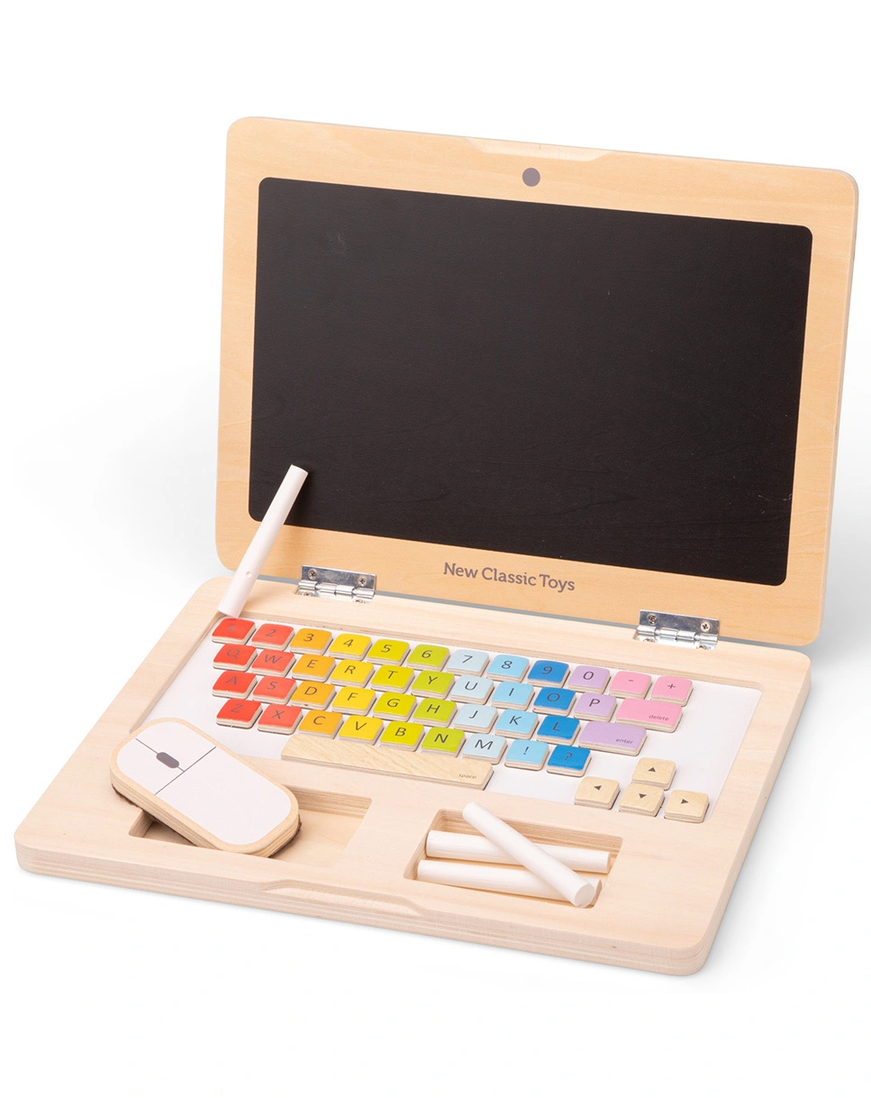 Holz-Spielzeug MEIN ERSTER LAPTOP in natur