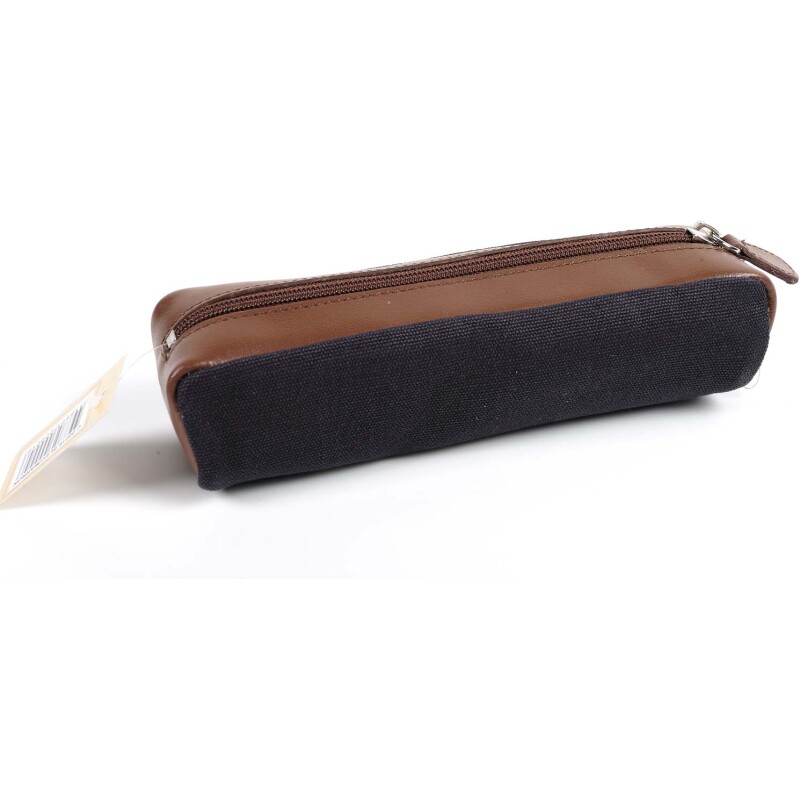 Quo Vadis - Trousse - Rectangle - S1829 - Marron - 20x6x4,5 cm - Cuir pleine fleur de vachette - 1 compartiment(s)