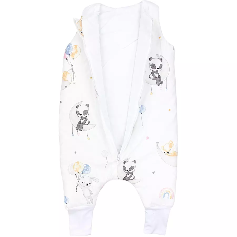 TupTam Baby Winter Schlafsack mit Beinen weißbeige