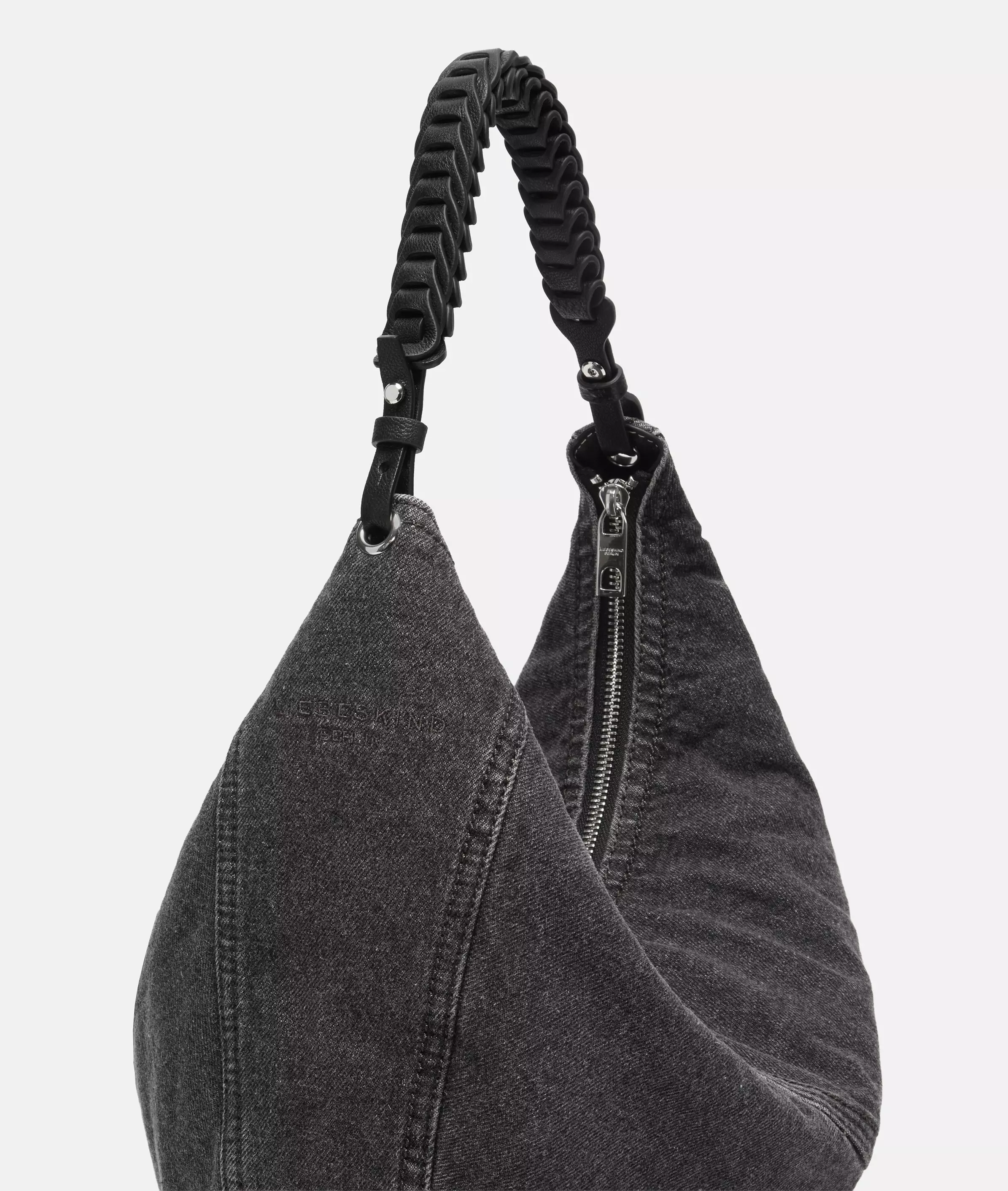 Denim Luna Hobo M Spacious denim hobo bag