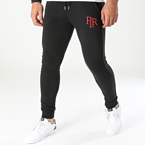 Pantalon Jogging PLR Noir Rouge