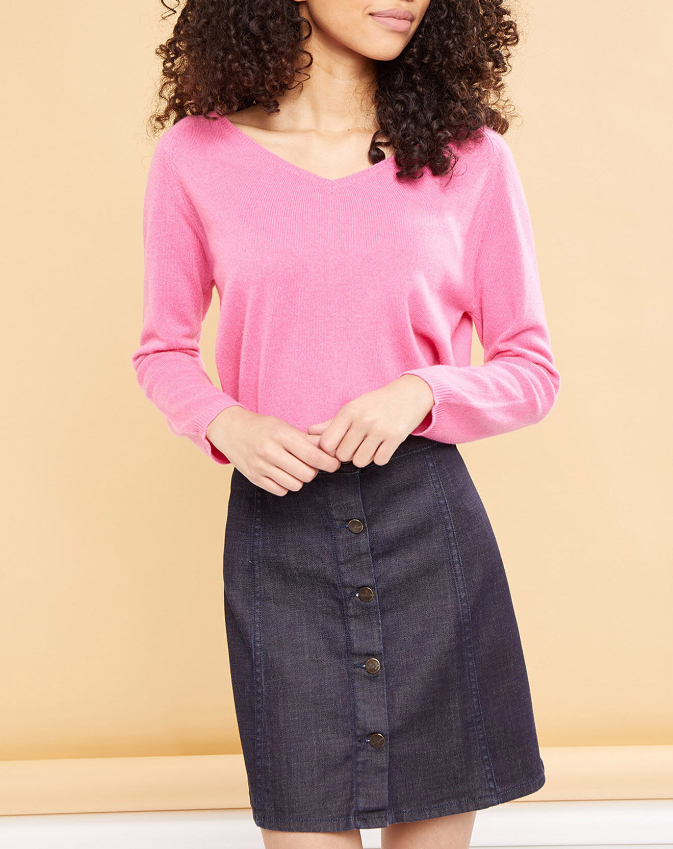 Acquaverde Pull 100% Cachemire Maw indian rose
