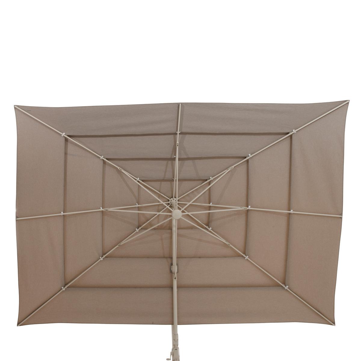 PARASOL DECENTRE MELHIA 4X3M MULTI TOILE LIN