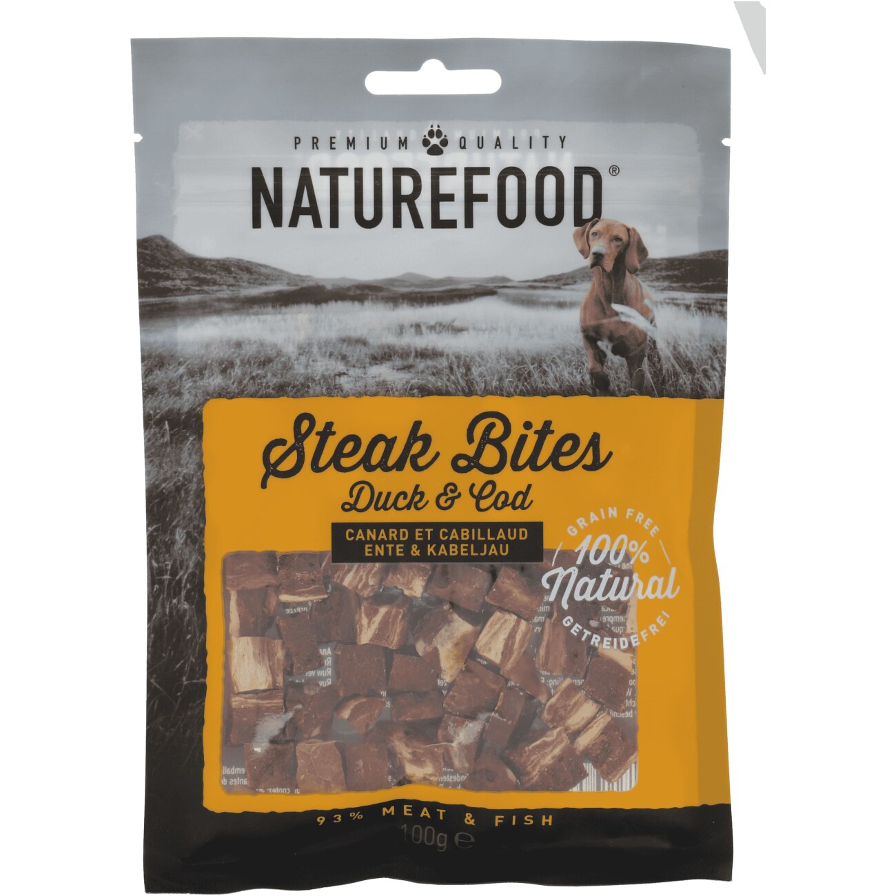 NATUREFOOD Steak Bites 3x100g Ente