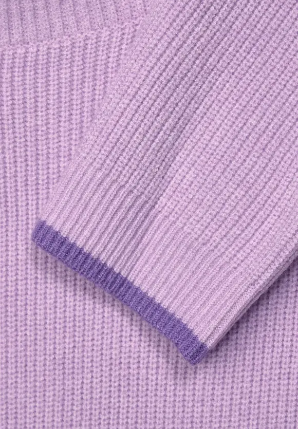 Rollkragenpullover - soft pure lilac melange
