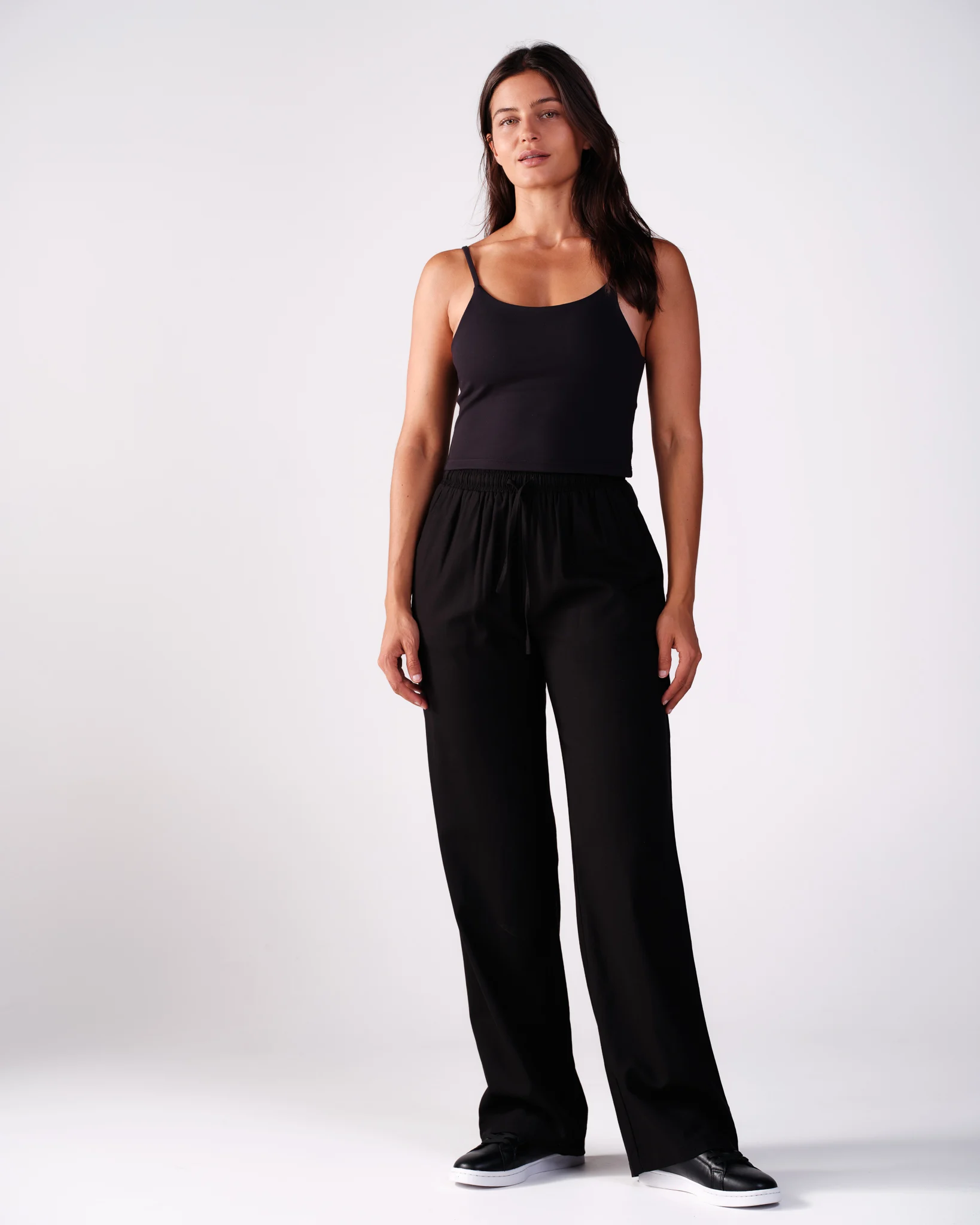 Weightless Lisa Linen Mix Trousers Black