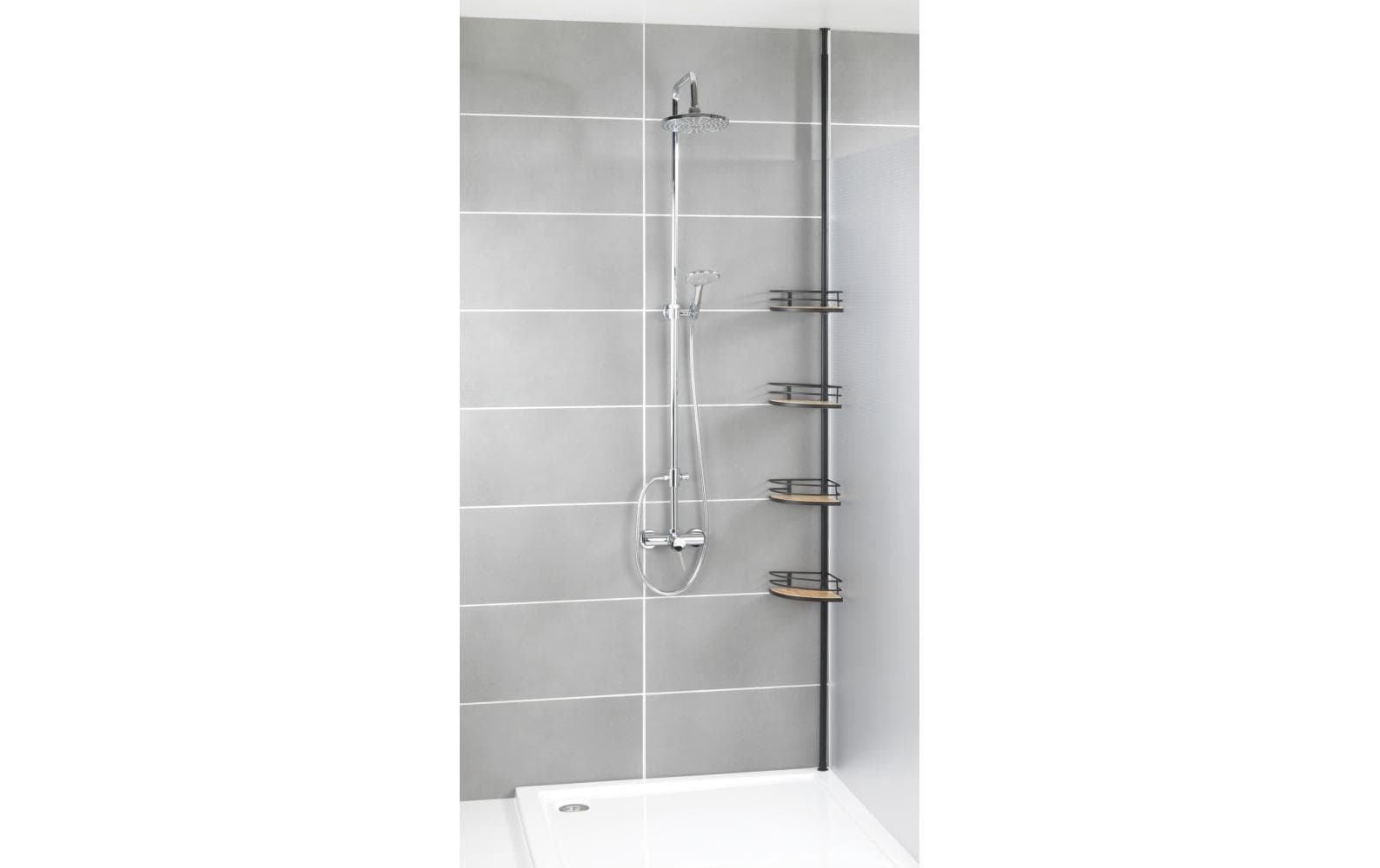 Bad-Utensilienhalter Dolcedo SchwarzEckregal