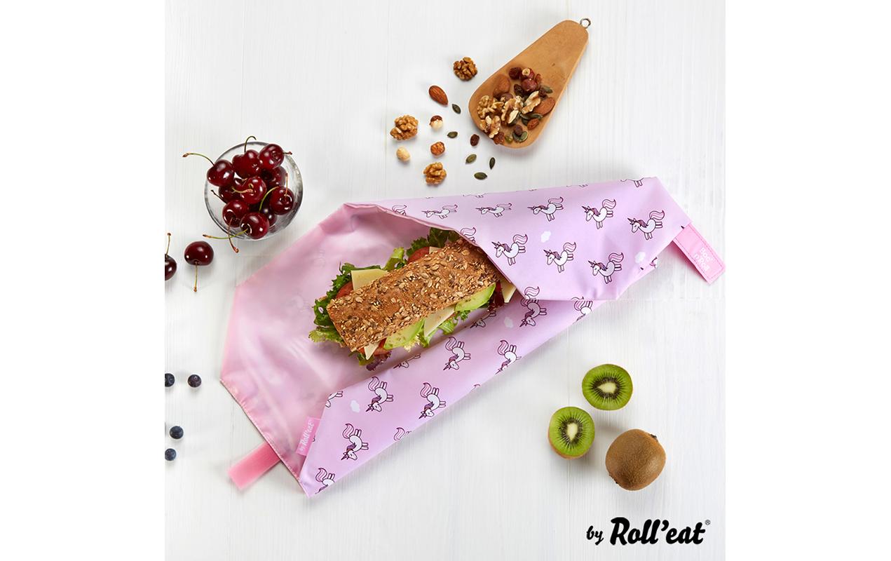 Lunchbeutel BocnRoll Animals Rosa, EinhornRosa Lunchsack