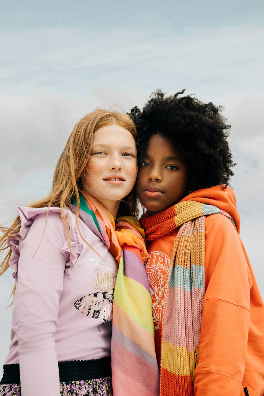 Me & My Monkey hoodie Nova met printopdruk terra