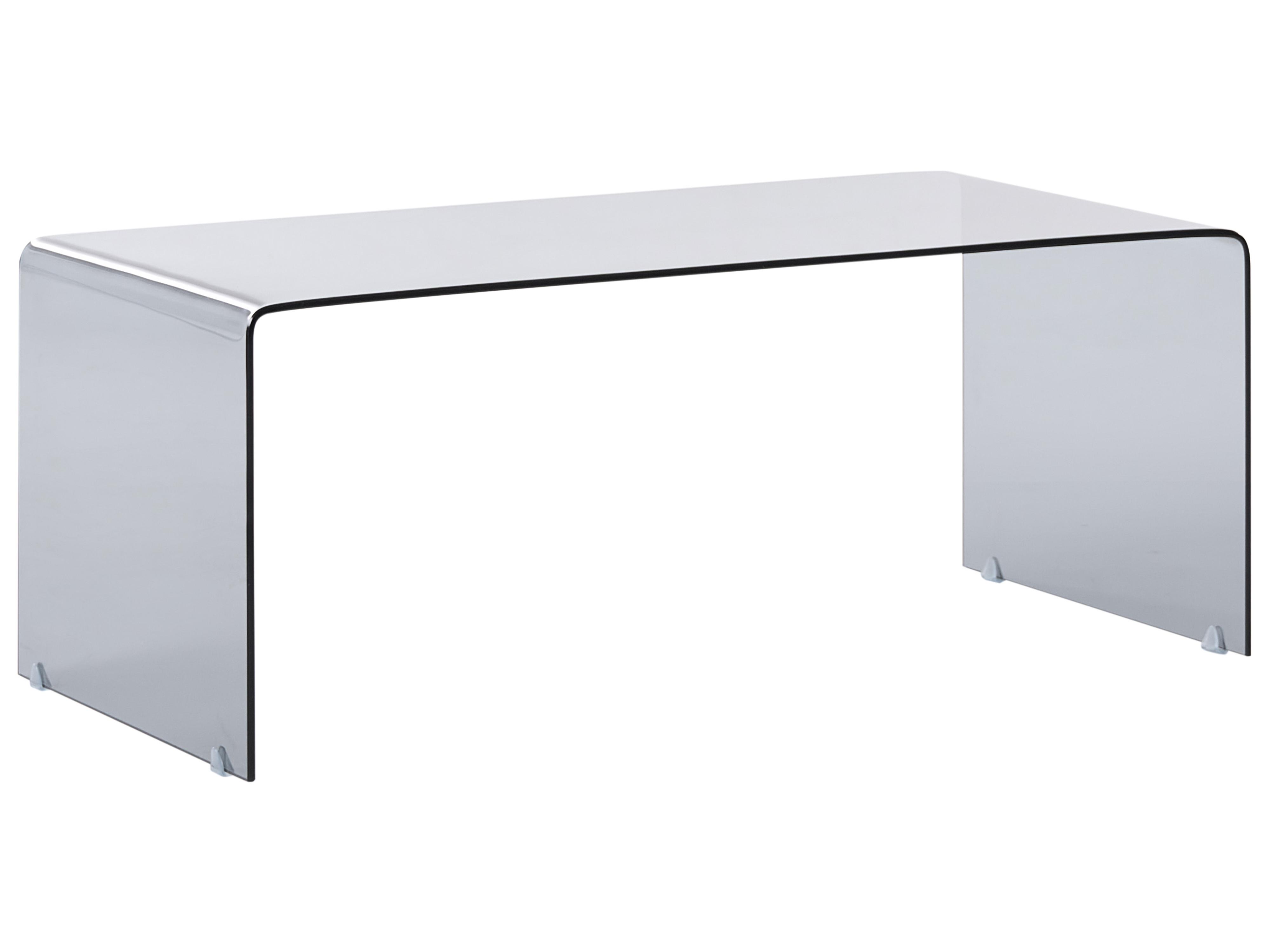 Salontafel KENDALL Veiligheidsglas Zwart