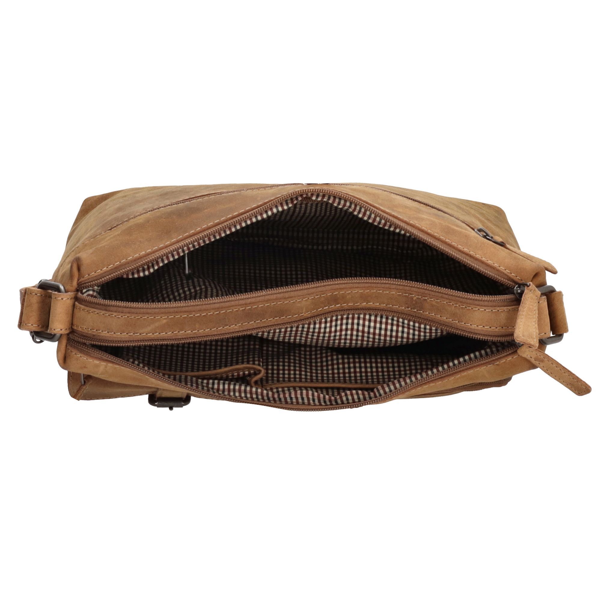 Hide & Stitches Idaho Schoudertas Bruin