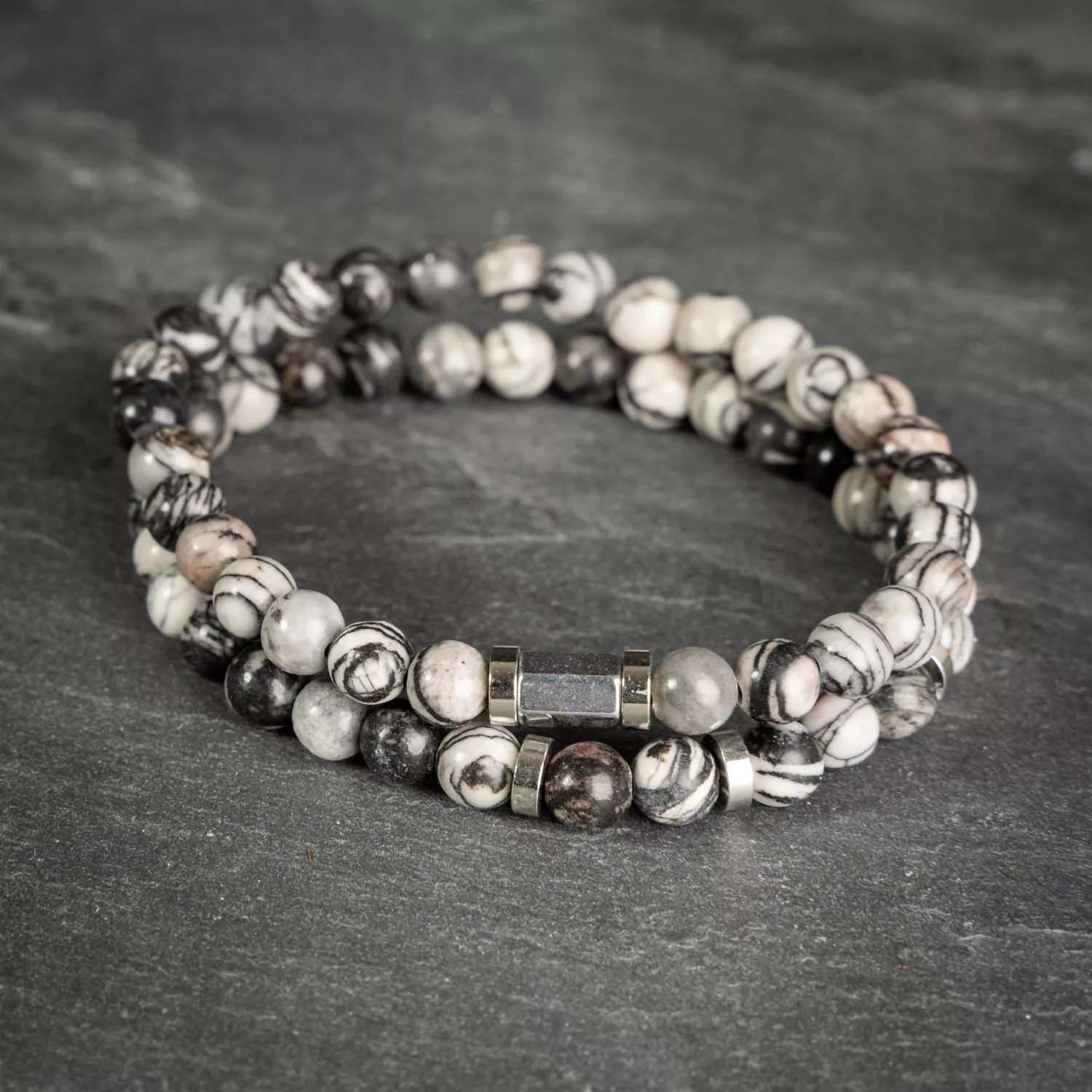 Auxere Double Row Armbånd Sten KXD0230
