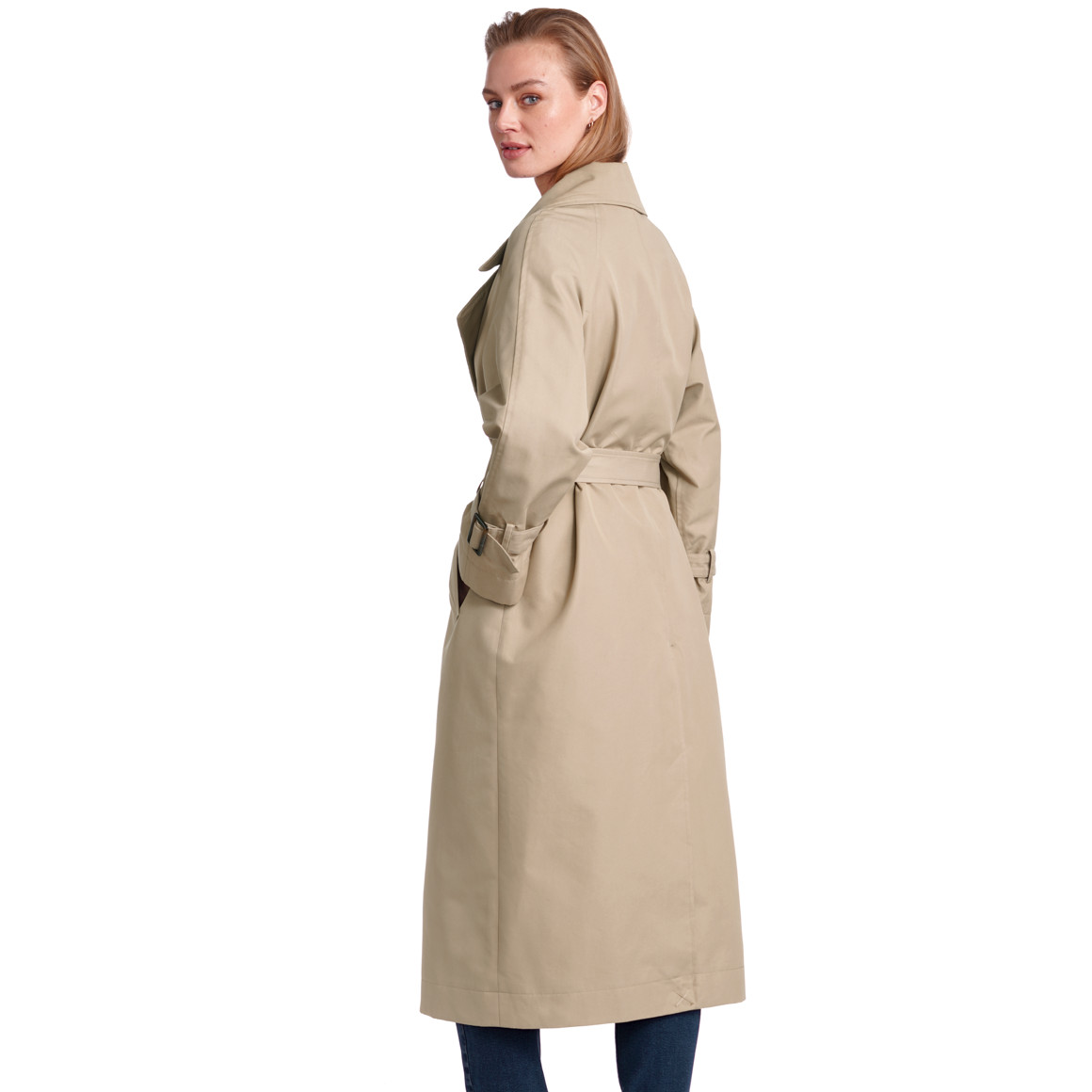 Jonas Nielsen Damen Trenchcoat lang geschnitten beige